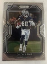 Panini 2020 Prizm CeeDee Lamb Rookie #334 Dallas Cowboys Football Card. rookie card picture