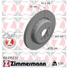 Bremsscheibe hinten links für Toyota Supra DB | 26206954