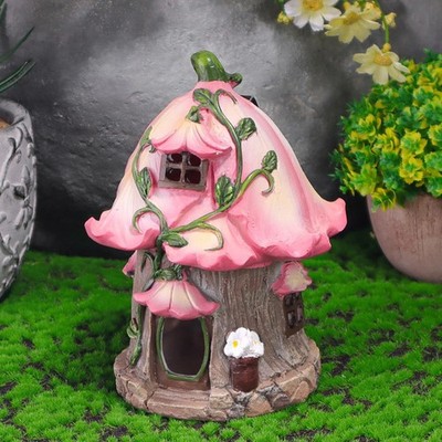 Feengarten Deko Haus Einweihungsgeschenk Solar Gartenhaus für Hof Rasen