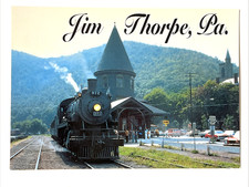 Locomotive Train, Jim Thorpe Pennsylvania Foggy Train Bridge, Railway  PC-001