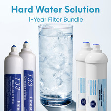 T33 Water Softening and Filter Cartridge Bundle - Solution for Hard Water Areas