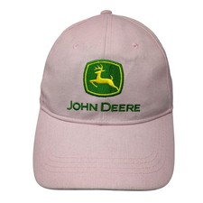 John Deere Slideback Hat Pink One Size Nothing Runs Like A Deere Solid