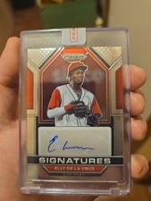 2023 Panini  Signatures Silver Prizm Elly De La Cruz #SIG-EC Auto