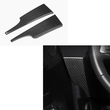 2x Real Carbon Fiber Dashboard Side Panel Trim For Ford Mustang 2015+