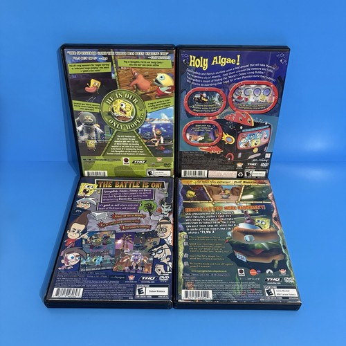 PS2 Game Lot ~ Sponge Bob ~ Battle For BB, The Movie, Atlantis, Nicktoons Unite - Picture 2 of 8