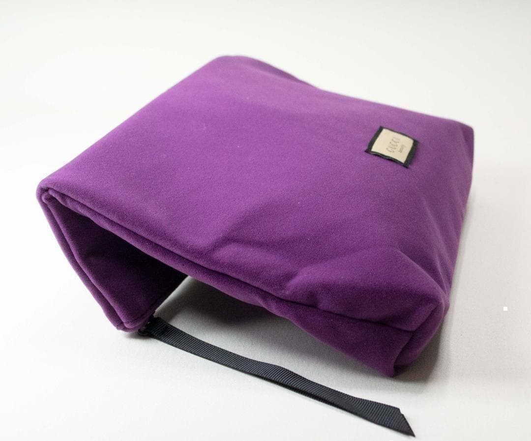GUCCI Pouch Purple Polyester Polyester lining Log… - image 16