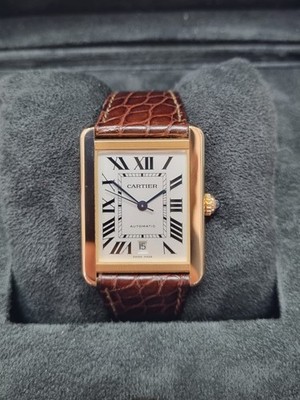 Cartier Tank Solo Xl 18kt Rose Gold W5200026 3514 Box