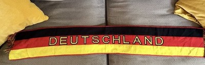 Deutschland Germany Soccer Scarf Football  Futbol  German Flag Colors World Cup