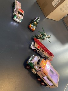 Lot of 5 Miniature Hess Light-Up Trucks