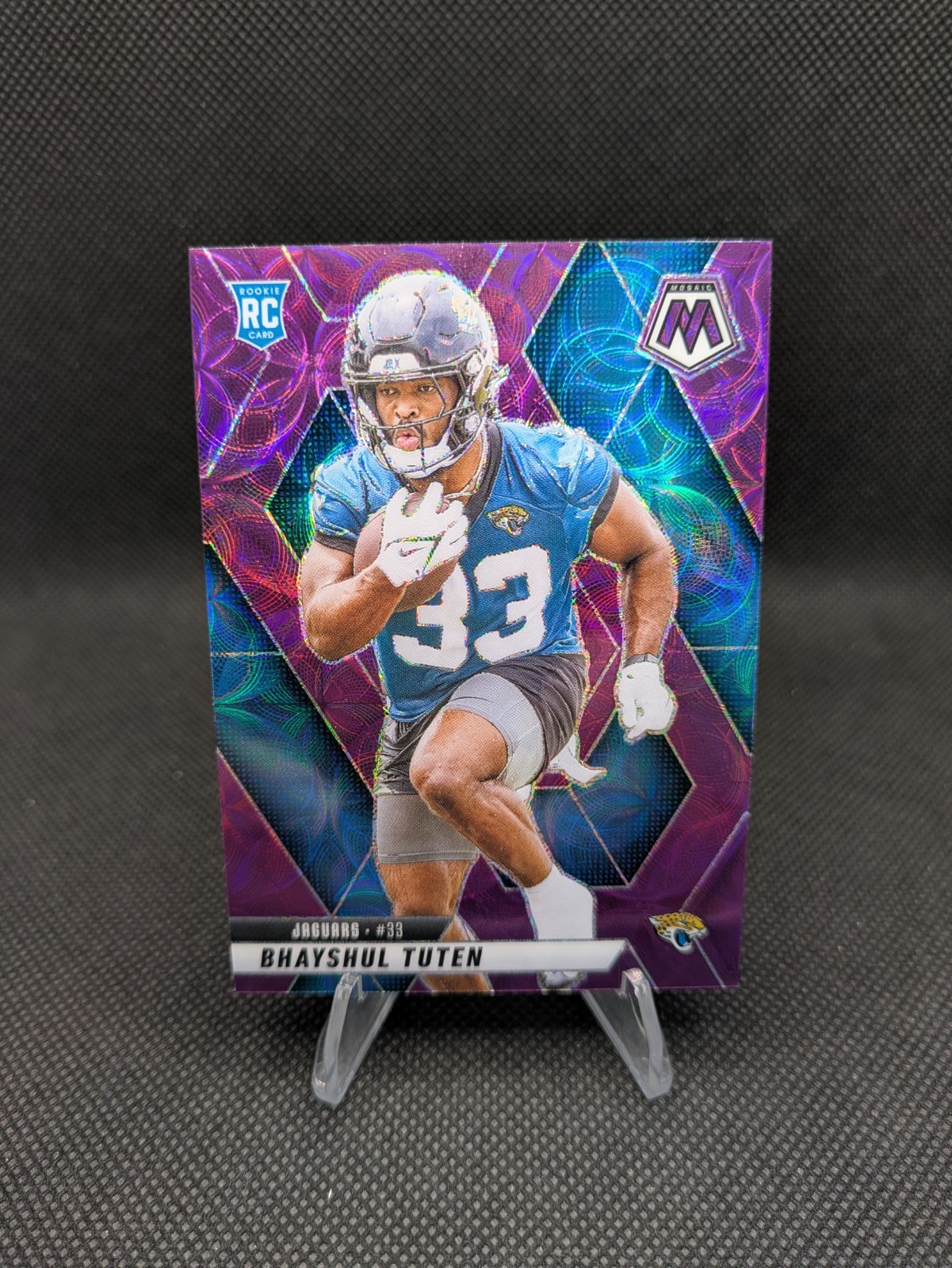Bhayshul Tuten 2025 Mosaic Rookie RC Purple Scope #385 Jacksonville Jaguars
