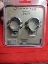 Leupold Dual Dovetail Low Scope Rings (.650) 52313 Silver