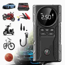 99800mAh Car Jump Starter Booster Jumper Box Power Bank Tire Inflator Air Pump