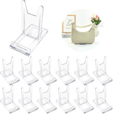 12 Sets of Adjustable Purse Display Stand Clear Acrylic Handbag Stand Holder for