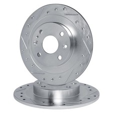 For Ford EcoSport 18-21 R1 Concepts Drilled & Slotted Rear Brake Rotor Set