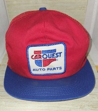 Vintage K Products USA MADE Car Quest Patch Trucker Hat Snapback Cap