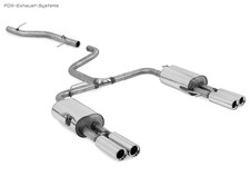  Edelstahl Duplex Racing-Komplettanlage ab Kat VW T6 Bus 2x80mm