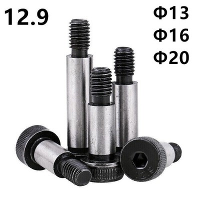 Black Steel Hex Socket Cap Head Shoulder Bolts Stripper Screws Φ13 Φ16 Φ20