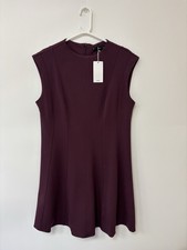 Mango MNG Women’s Sleeveless Cati Sleeveless Mini Dress Burgundy Size 12