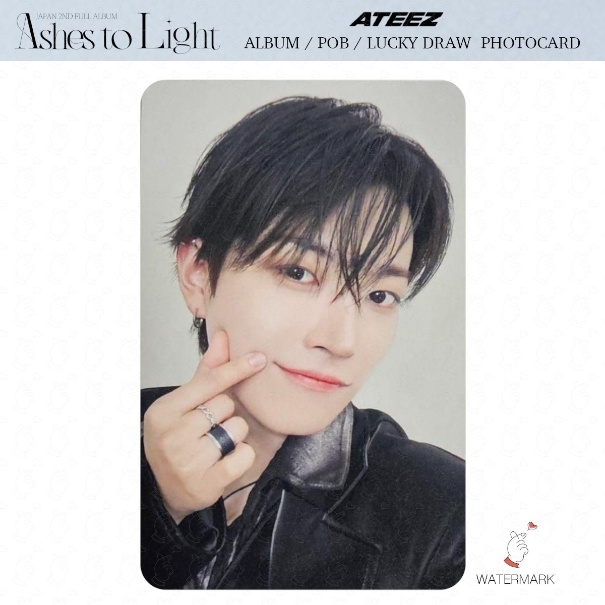 ATEEZ Ashes to Light ALBUM POB LUCKY DRAW PHOTOCARD JAPAN JPFC UMS