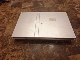 Sony PlayStation 2 Slim PS2 Silver Console SCPH-77001 Controller 5 Games