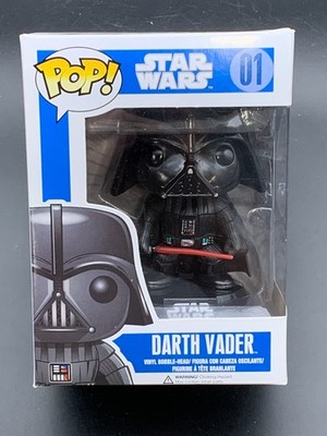 Funko Pop! Darth Vader #01 Large Font Blue Box First Release (L15