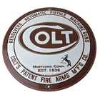 Vintage Colt Firearms Sign - Porcelain Pistols Guns Ammo Gas Service Pump Sign