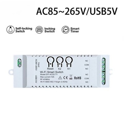 APP Steuerschalter f��r Tuya WiFi f��r relais USB 5V Eingang max 10A 220W