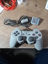 Official OEM Sony PlayStation PS1 Original Gray Wired Controller SCPH-1080 