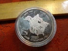 1982 Monex International Silver Eagle 1 Oz .999 Silver Bullion Round (Milky)