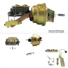 1968-74 Chevy Nova Firewall Mount 8 Dual Power Brake Booster Kit Lm Disc Disk