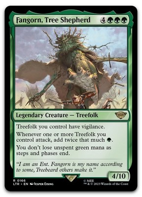 Fangorn, Tree Shepherd #166 (NM) Lord of the Rings LTR Magic MTG