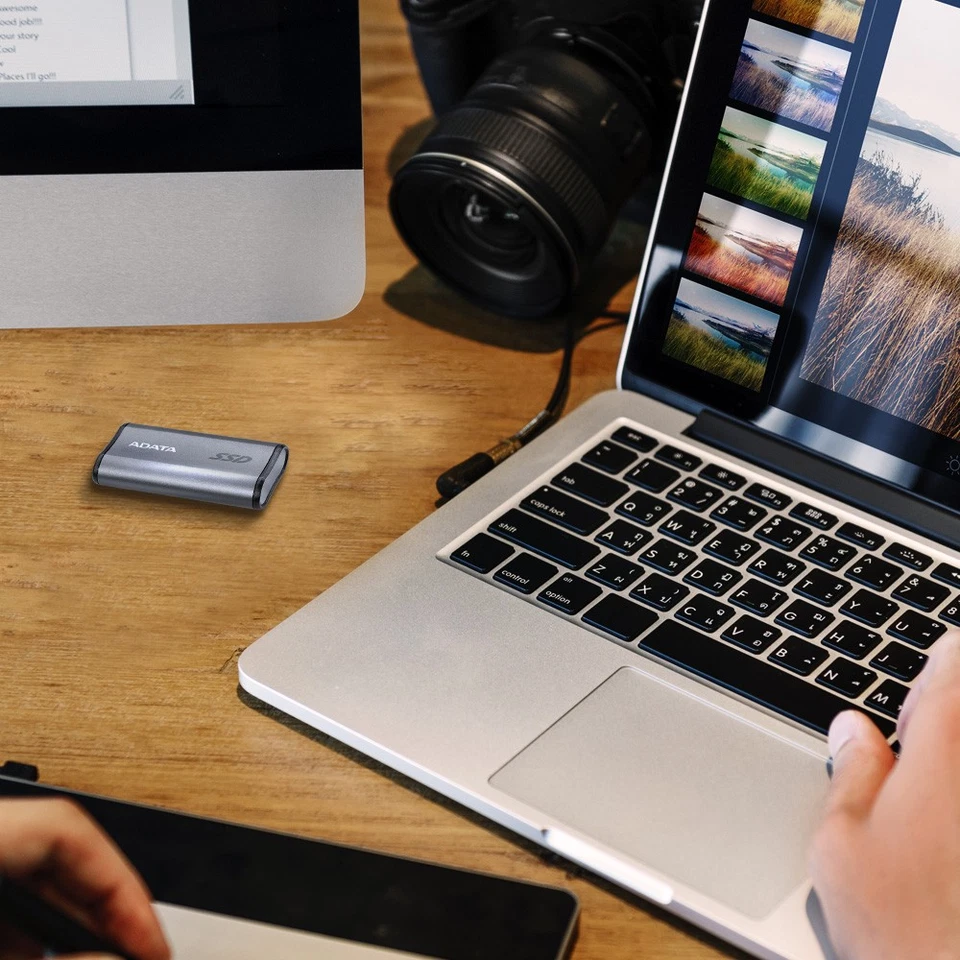 Adata SE880 Pocket Size 2TB USB 3.2 Gen2 External SSD - Titanium Grey - Image 2 of 4