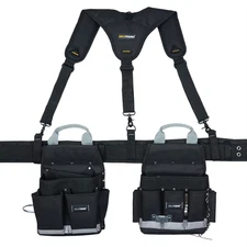 MELOTOUGH Electrician'S Tool Belt with Sling Tool Pouch Sling Tool Belt Set Heav