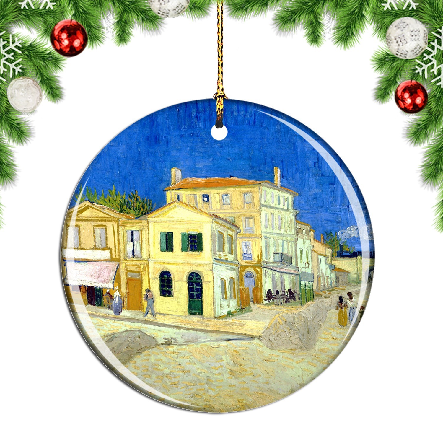 Van Gogh Vincent'S House In Arles The Ye Christmas ornament city travel souvenir