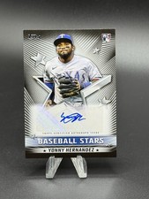2022 Topps Baseball Stars Autographs Black Yonny Hernandez RC Auto /199 Texas
