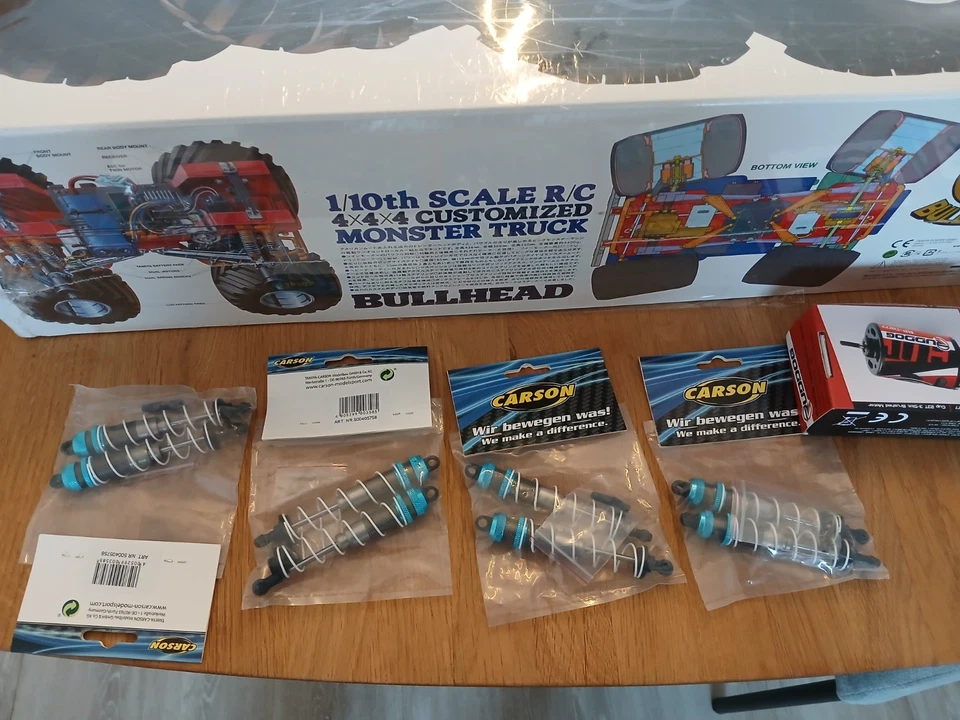 Tamiya 1:10 - BULLHEAD 4x4x4 MONSTER TRUCK - NEW! + Hop Ups! - 58535 - Bild 2 von 4