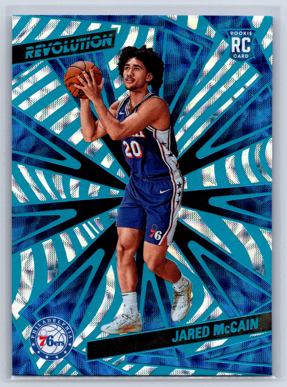 2024-25 Panini Revolution #124 Jared McCain Teal Scope #/35