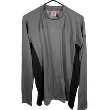 Burton Midweight Baselayer Shirt Medium Gray Long Sleeve Shirt Moisture Wicking