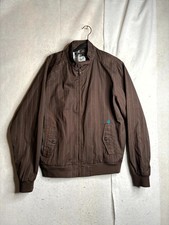 Volcom Stone Jacket Mens Large Brown Pinstrip...