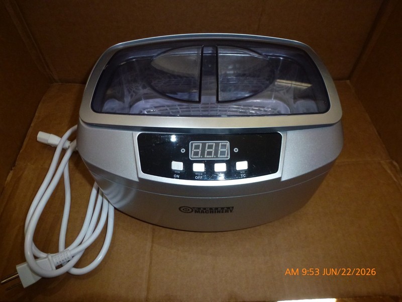 Central Machinery 2.5 Liter Ultrasonic Cleaner #63256 Tested Working