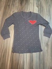 Skelanimals 90's Y2k Vintage Hot Topic Thermal Knit Heart Shirt Size S Small