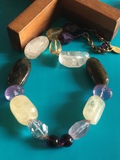 Collier Pierres Polies/Taillées Améthyste Quartz Labradorite PHILIPPE FERRANDIS