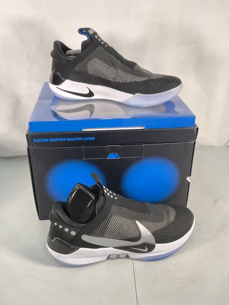 nike adapt bb black & blue platinum shoes