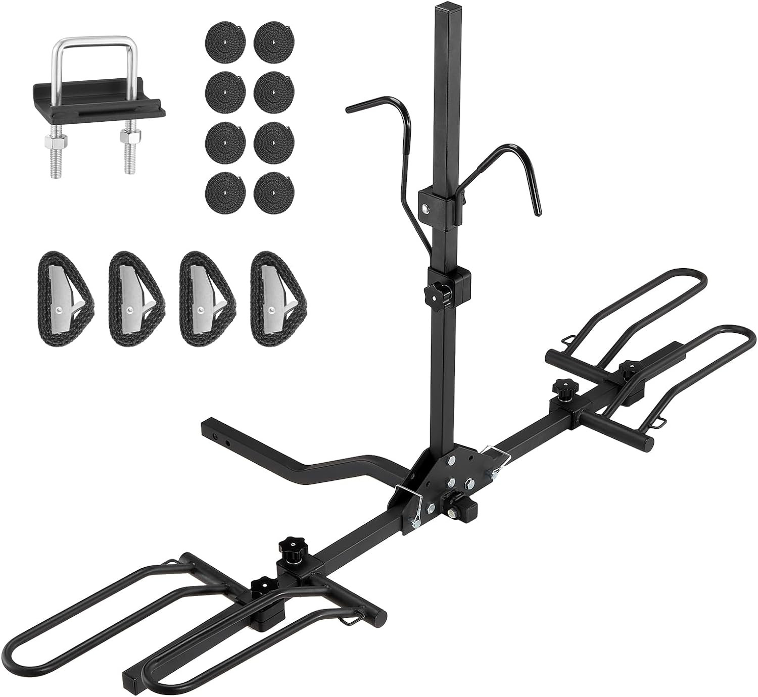 2 Fat Bike Rack Carrier Vehicle Mount Truck Hitch Heavy Duty Folding w/ Lock NEW