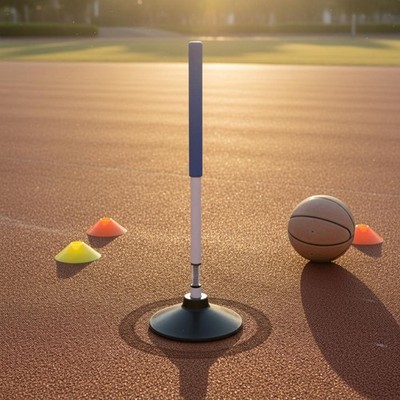 4 Stück Basketball-Dribbelstange Standfuß Feder-Trainingsstange Einfacher
