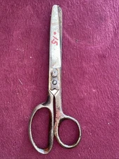 Sewing Collectible Vintage EVERSHARP Scissors Forged Steel USA 