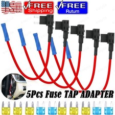 15 pcs Car Add-a-circuit Fuse TAP Adapter Set, Mini ATM APM 15 20 AMP