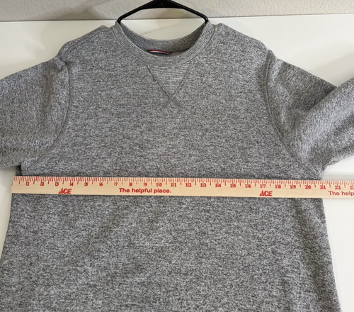 Iron And Resin Size L Sweater Adult Gray Crewneck Sweatshirt USA Mens Heavy - Picture 5 of 9