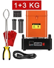 1+3KG Electric Gold Melting Furnace 2100 °F Digital Smelting Furnace Smelter Kit