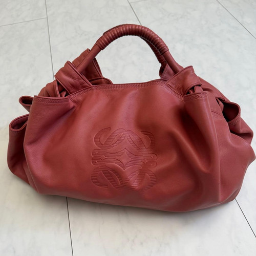 Loewe Nappa Aire Pink Leather Handbag Soft Luxury Designer Style